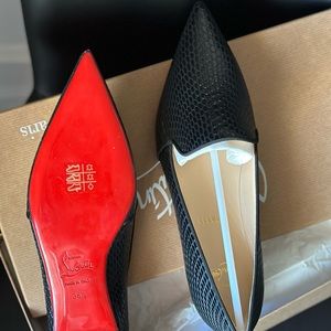 Christian Louboutin Kashaha Flat Calf Jurassic